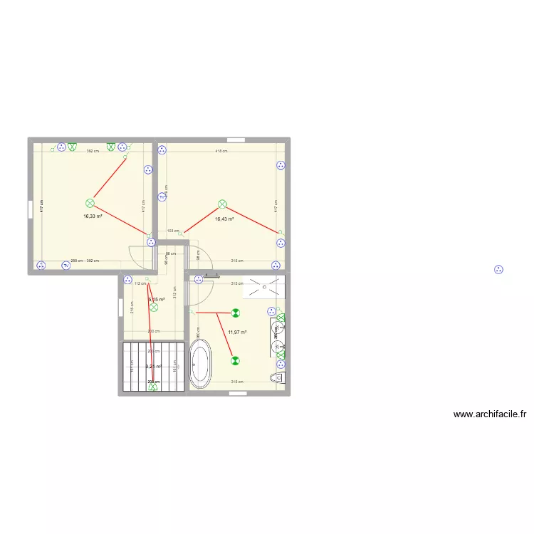 R+2 BECQUERIE V2. Plan de 