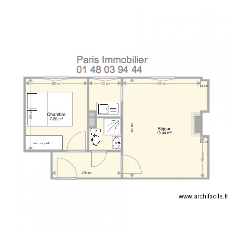 4 CITE ST MARTIN. Plan de 0 pièce et 0 m2