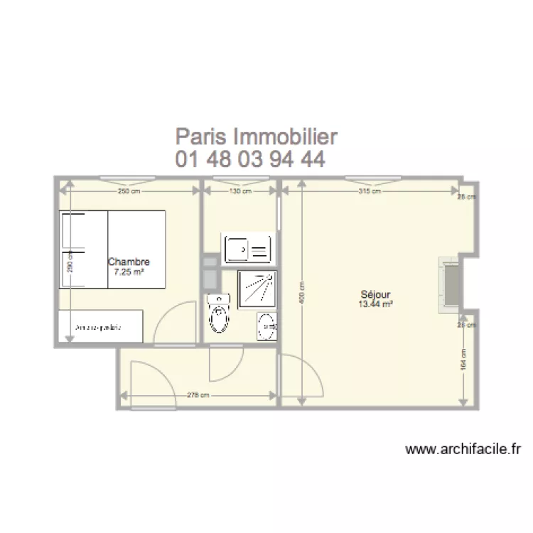 4 CITE ST MARTIN. Plan de 