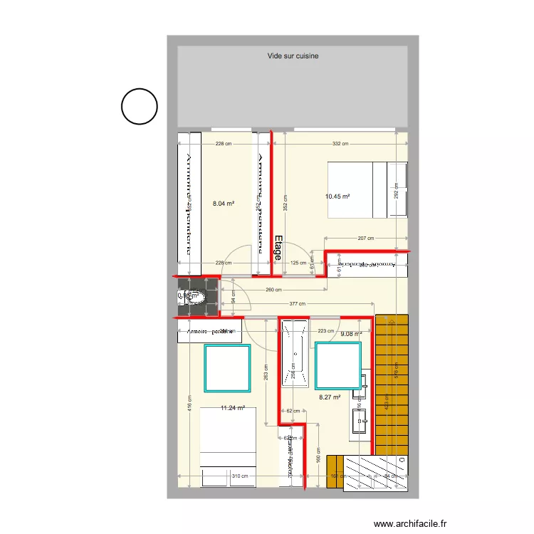 Etage Nancy Loft. Plan de Etage Nancy Loft. Plan de