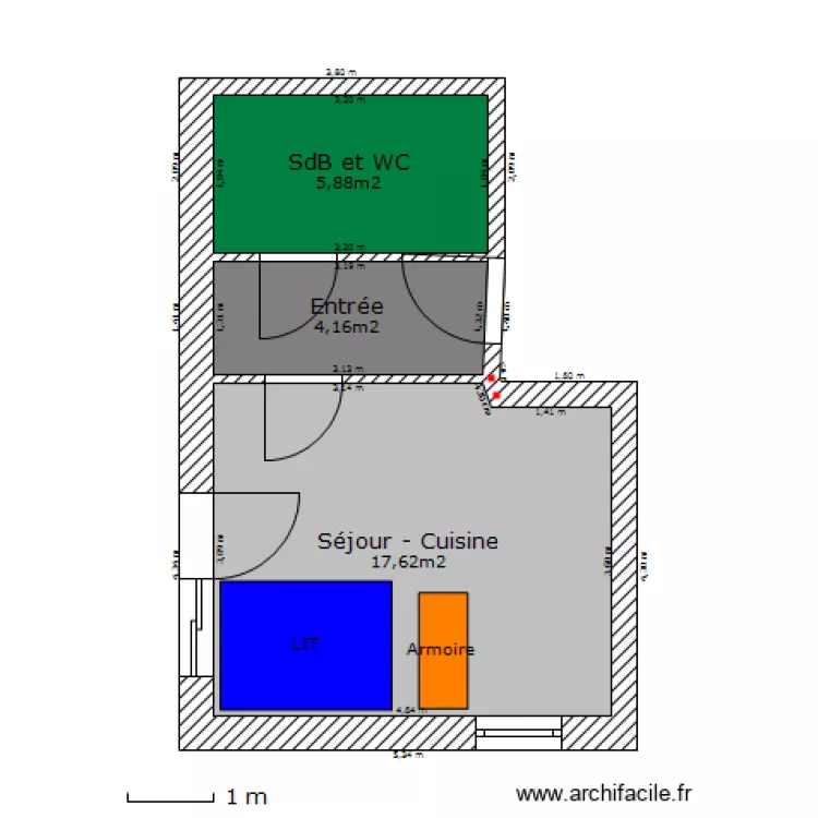 APPART1A. Plan de APPART1A. Plan de