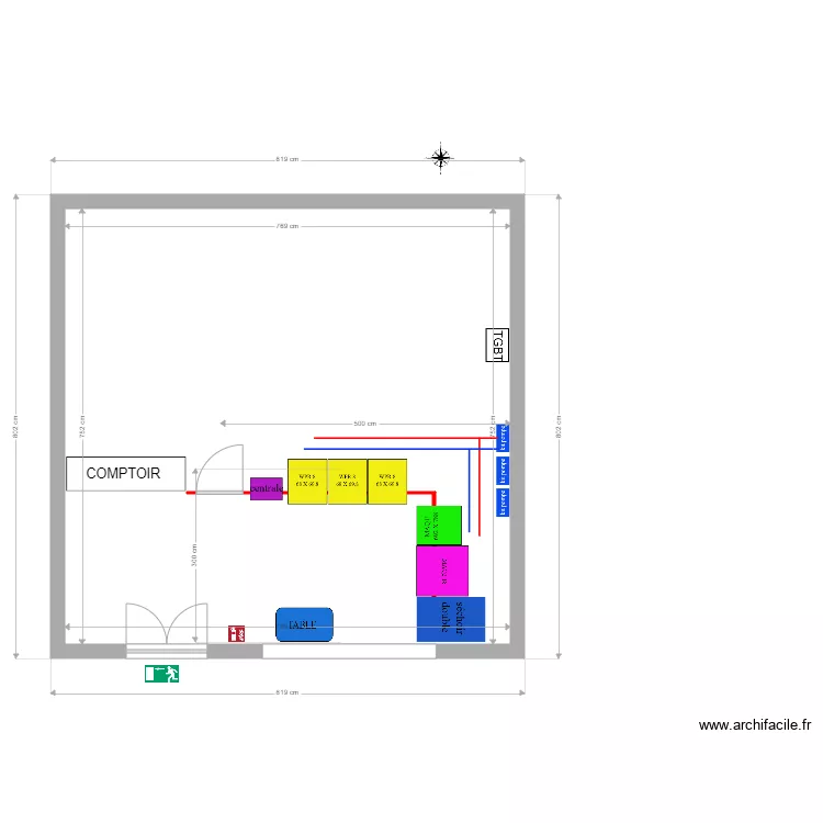 PLAN LAVERIE RABBAT AU MAROC. Plan de 