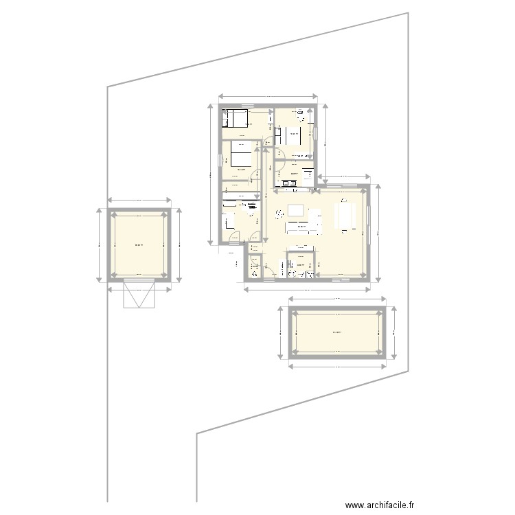 M A Projet Piscine. Plan de 0 pièce et 0 m2