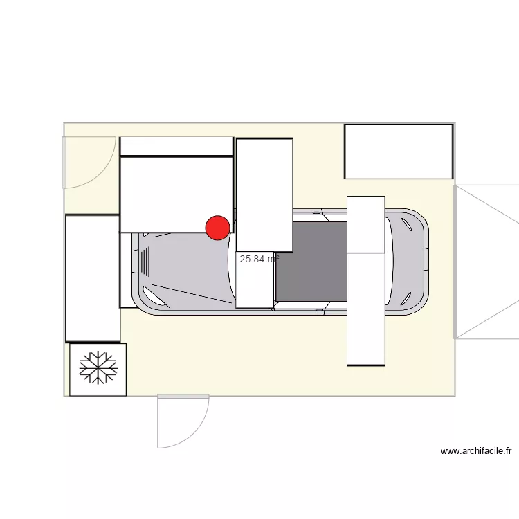 tapis garage. Plan de 