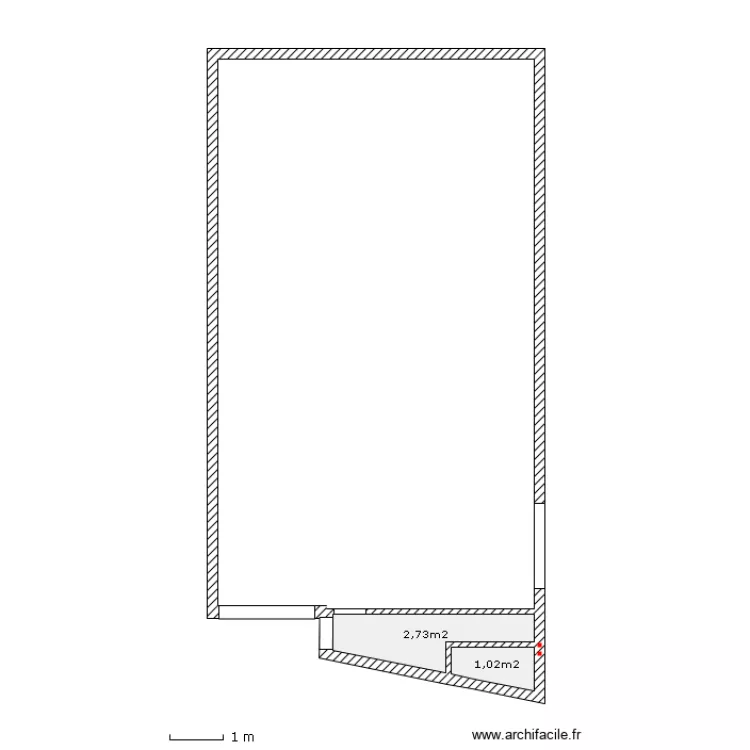 chambre chaude. Plan de 