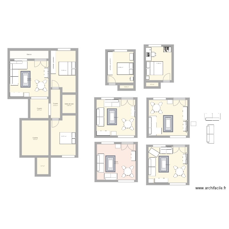 Appartement The Residence. Plan de 0 pièce et 0 m2