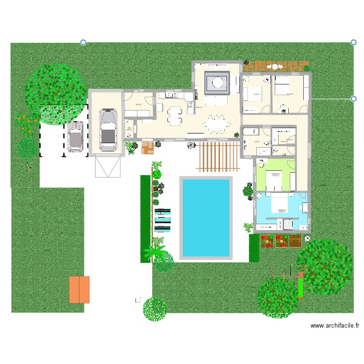 Maison 2023. Plan de 11 pièces et 157 m2