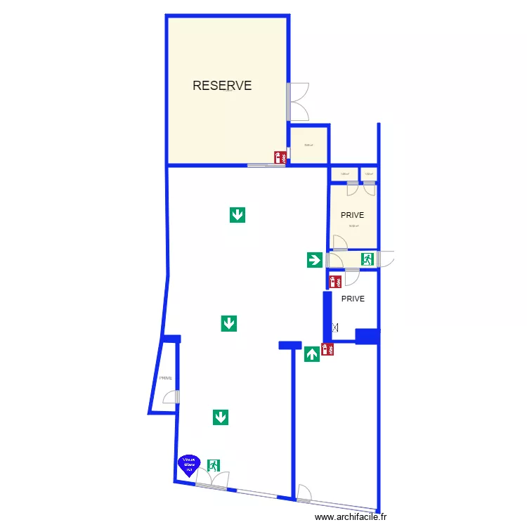 magasin plan s&eacute;curit&eacute;. Plan de 