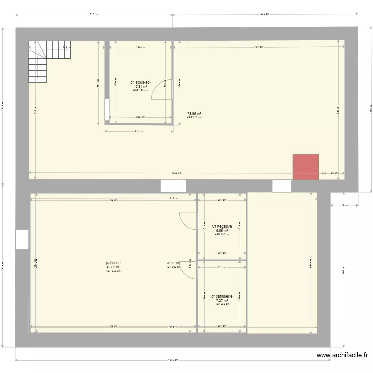 sarl collongues sous sol. Plan de 
