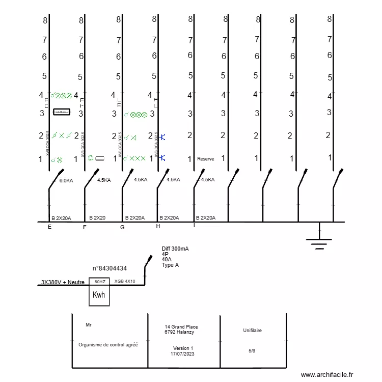 unifilaire2 DORIAN. Plan de unifilaire2 DORIAN. Plan de