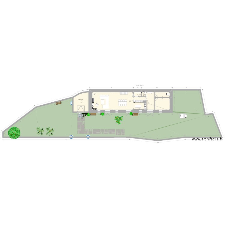 Gros 15260 RDC et 1er. Plan de 18 pièces et 322 m2