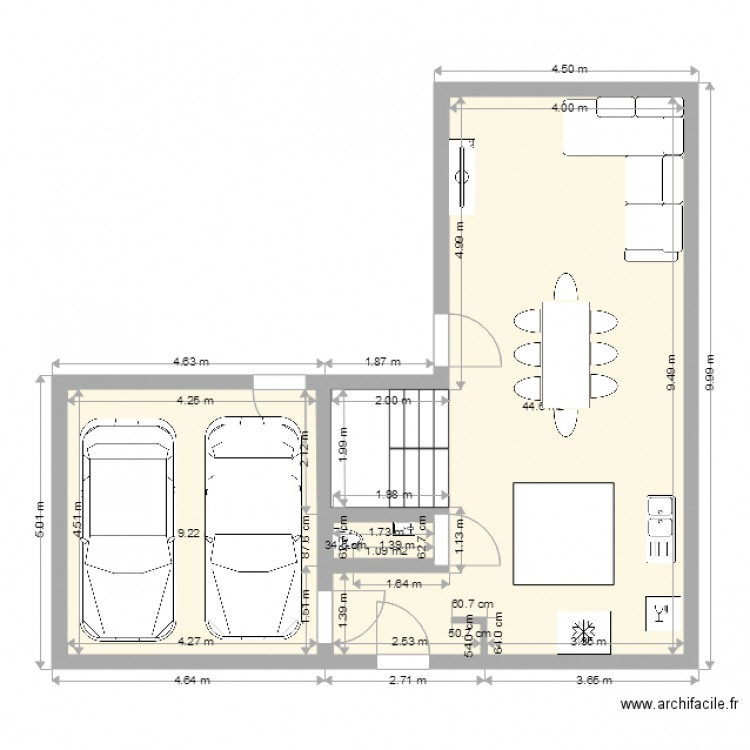 Projet 1  Bas. Plan de 0 pièce et 0 m2