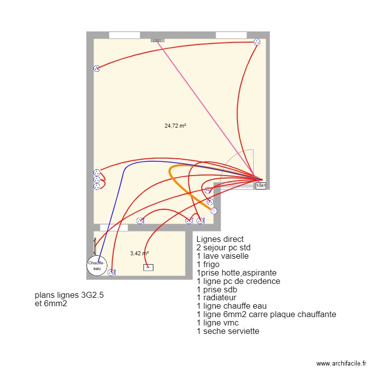 MATRAND PC. Plan de 2 pièces et 28 m2