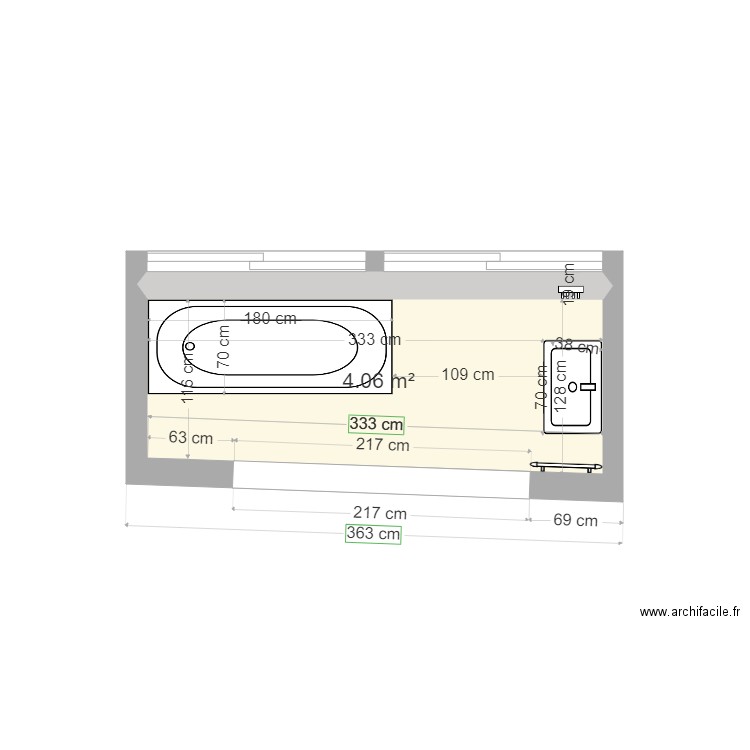 SdB Julie et Jean Luc DELOUCHE V1. Plan de 0 pièce et 0 m2