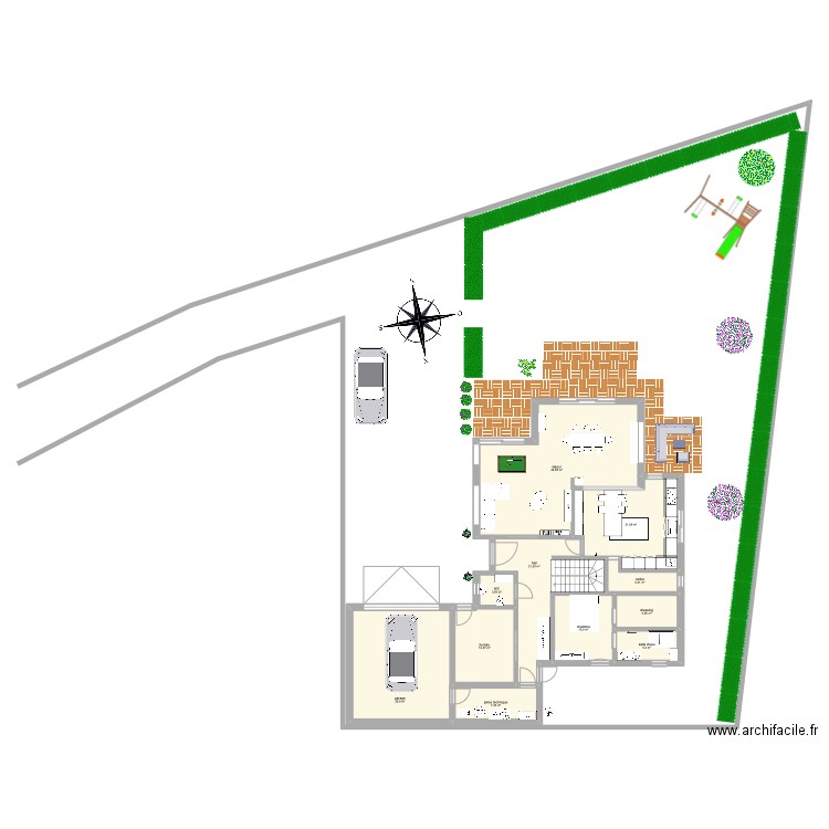 PLAN 2. Plan de 11 pièces et 165 m2