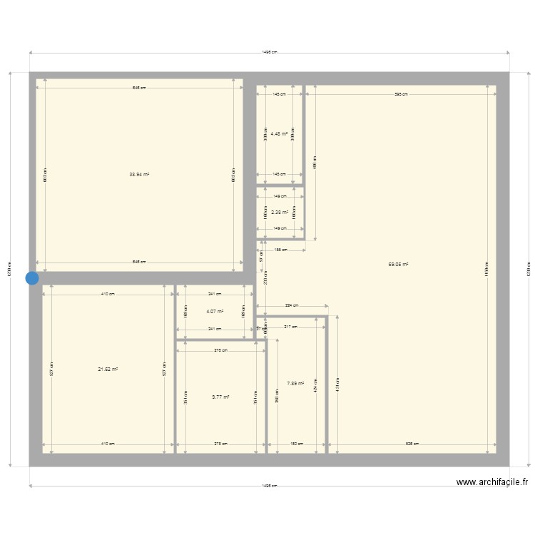 REZ DE CHAUSSEE ESSAI 2. Plan de 0 pièce et 0 m2