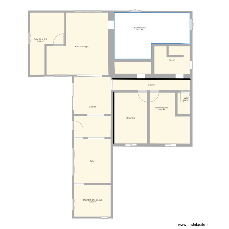 Plan fin. Plan de 0 pièce et 0 m2