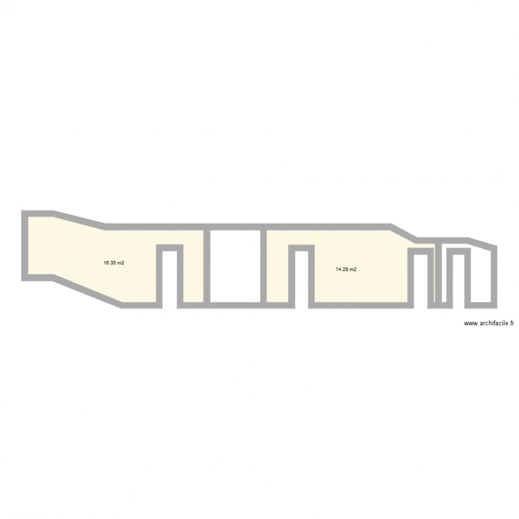 face couloir. Plan de 0 pièce et 0 m2