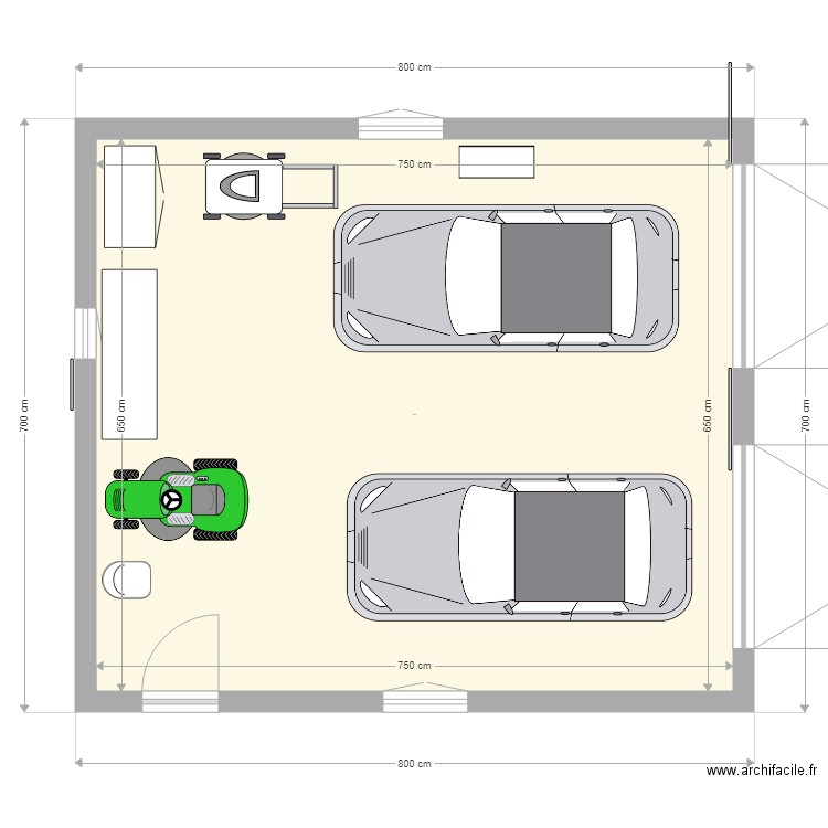 Garage 3. Plan de 0 pièce et 0 m2