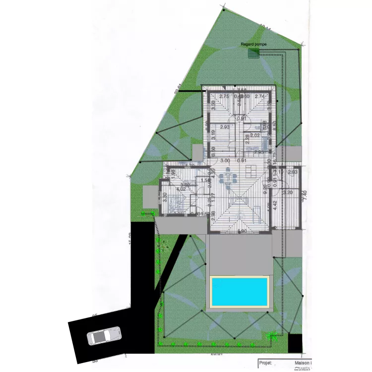 exterieur. Plan de 