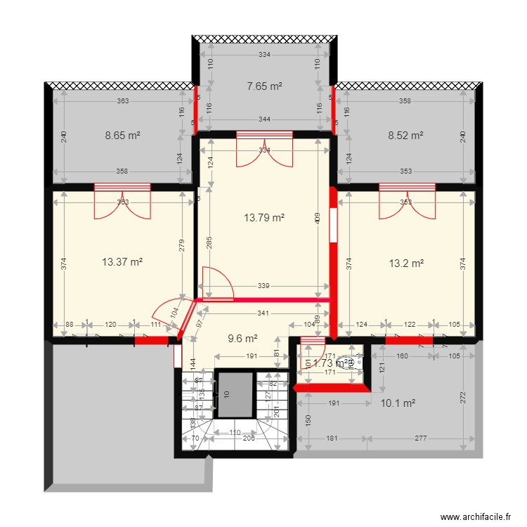 MATHIEU existant. Plan de 0 pièce et 0 m2