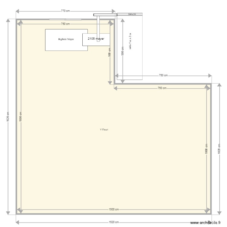 y fleury 2. Plan de 0 pièce et 0 m2