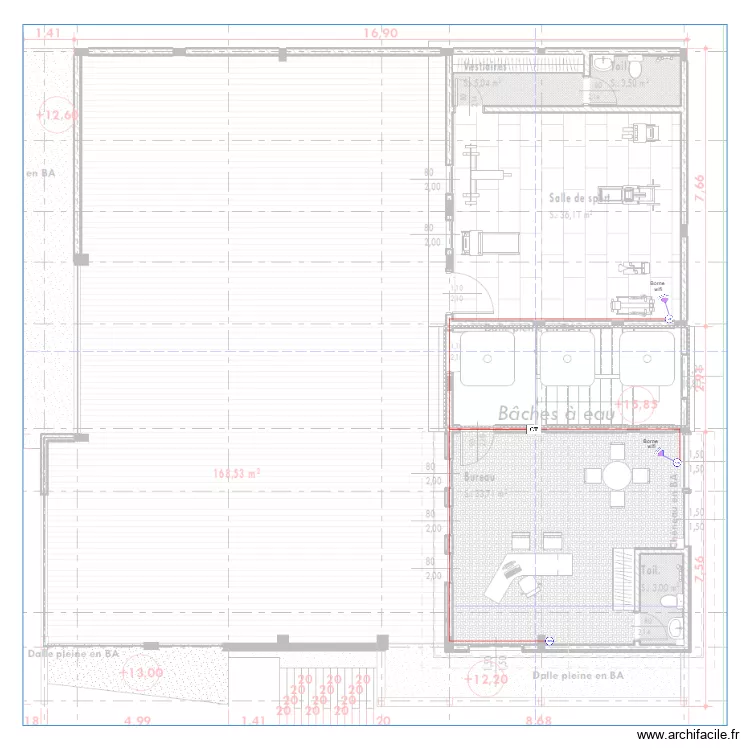 Internet immeuble TANAZOU Terrasse. Plan de 0 pièce et 0 m2