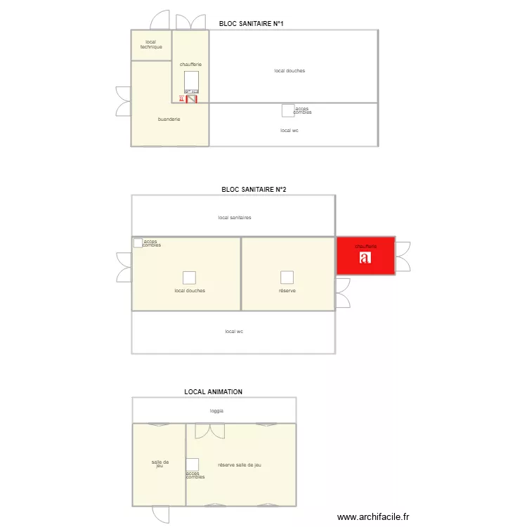 LES ROUILLERES. Plan de LES ROUILLERES. Plan de