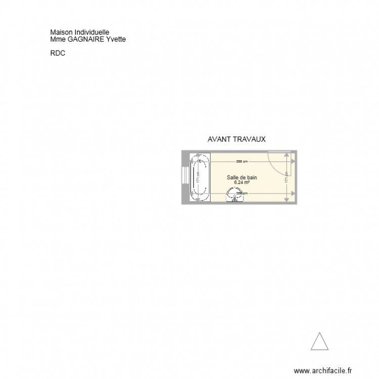 GAGNAIRE SDB. Plan de 0 pièce et 0 m2