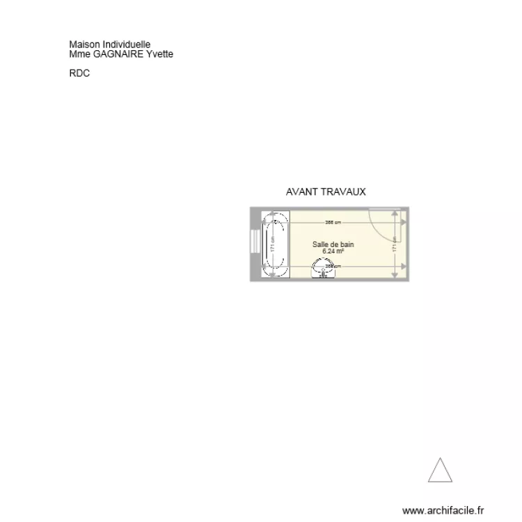 GAGNAIRE SDB. Plan de 