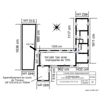 Plan de la maison pour travaux sans grange refaite