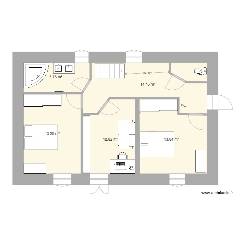 Plan étage 1 4. Plan de 0 pièce et 0 m2