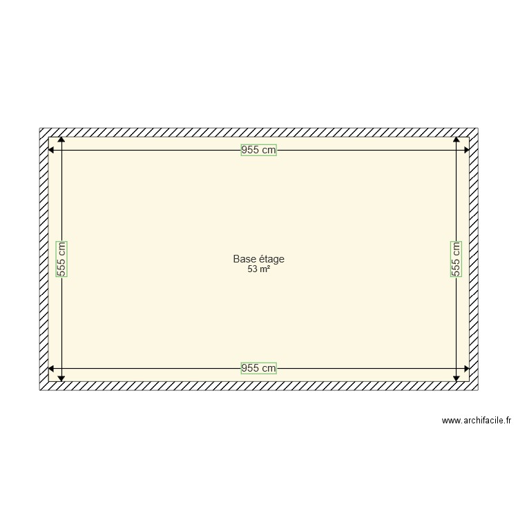 Base étage. Plan de 0 pièce et 0 m2