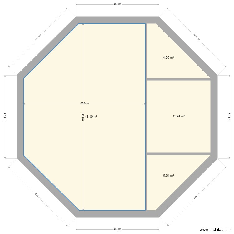 nouveau plan octogane. Plan de 0 pièce et 0 m2
