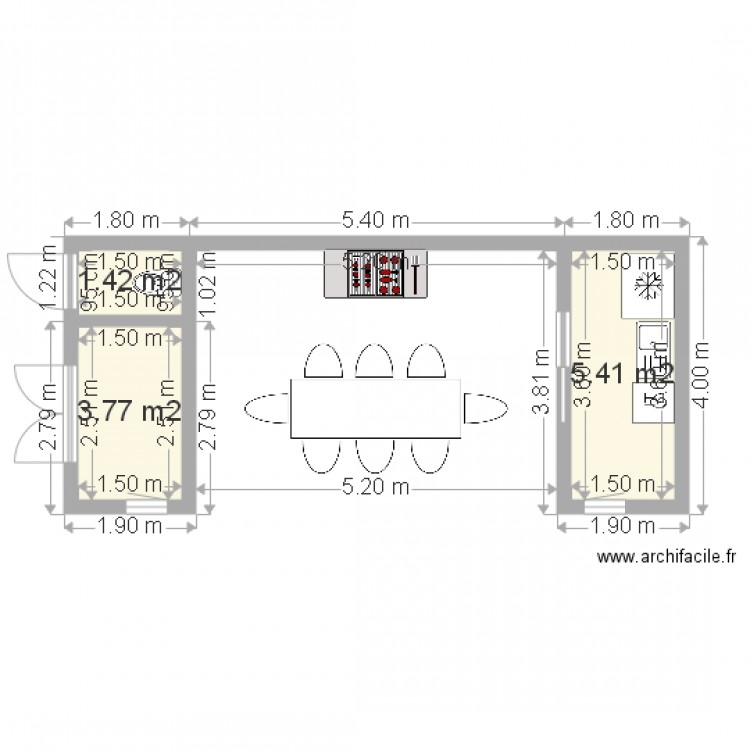 pool house repas. Plan de 0 pièce et 0 m2