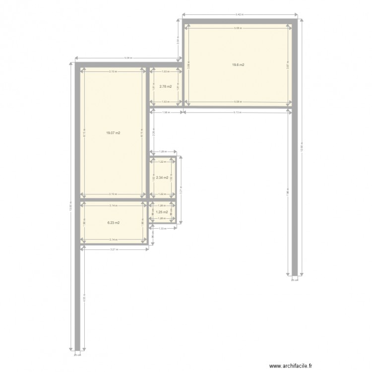 sudio. Plan de 0 pièce et 0 m2