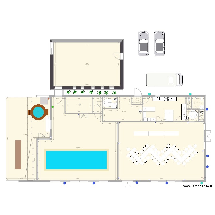 QUATRE PLUMES PLAN DE TABLE zigzag. Plan de 0 pièce et 0 m2