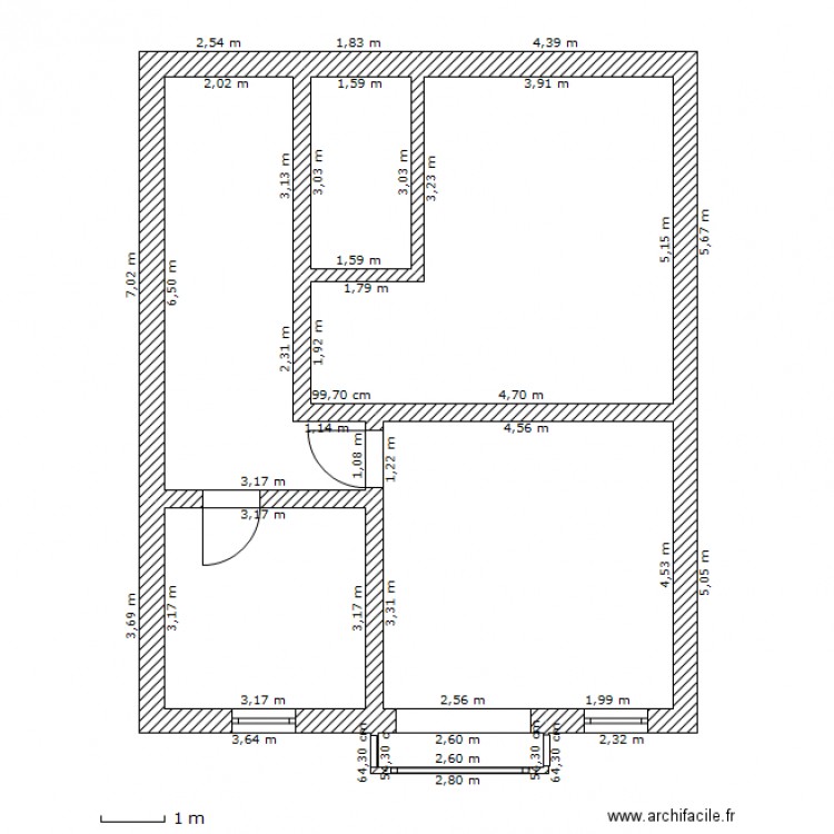 Plan Jambes 1 Etage 1. Plan de 0 pièce et 0 m2