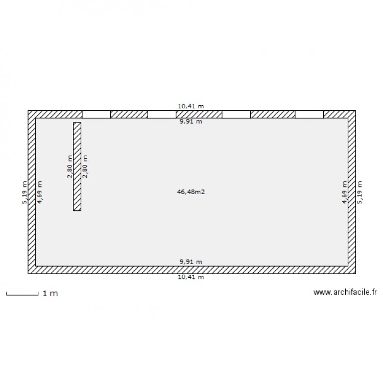 tavaux. Plan de 0 pièce et 0 m2