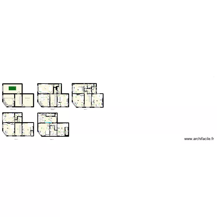 Ryckmans maison Living rez 2022. Plan de 