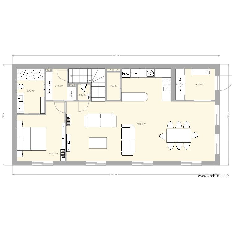 papa RDC 3  extension. Plan de 0 pièce et 0 m2