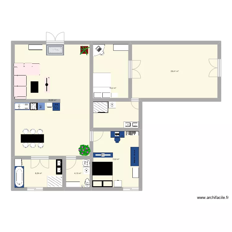 appart maria appart manel. Plan de 