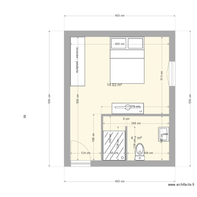 chanbre village . Plan de 0 pièce et 0 m2