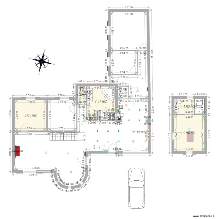 agrandissement cuisine 15 elec. Plan de 0 pièce et 0 m2