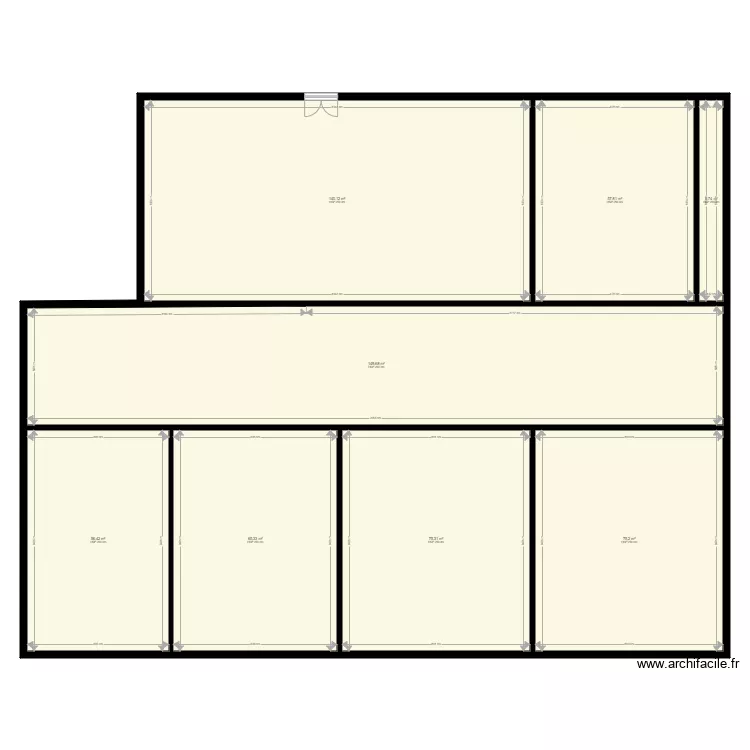 hangar poly activit&eacute;. Plan de 