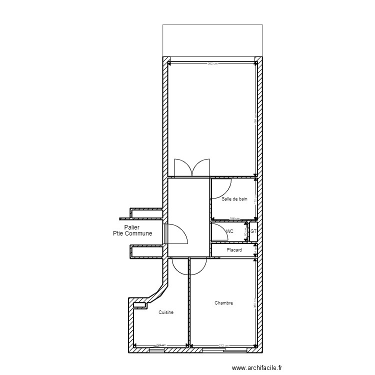 collines d'estanove. Plan de 11 pièces et 44 m2