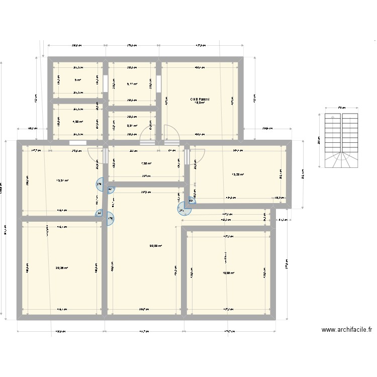 Senlis New Plan L. Plan de 11 pièces et 144 m2