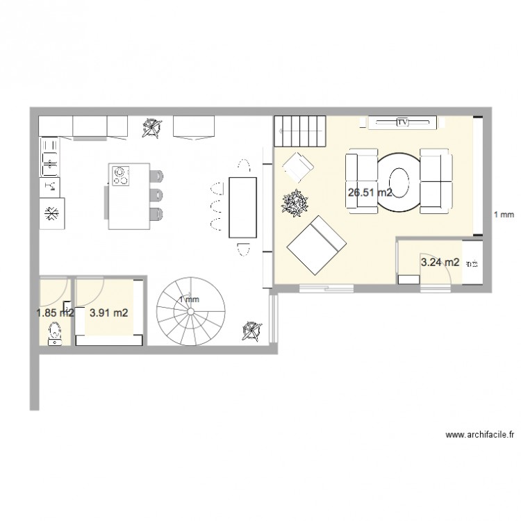 RDC v2. Plan de 0 pièce et 0 m2