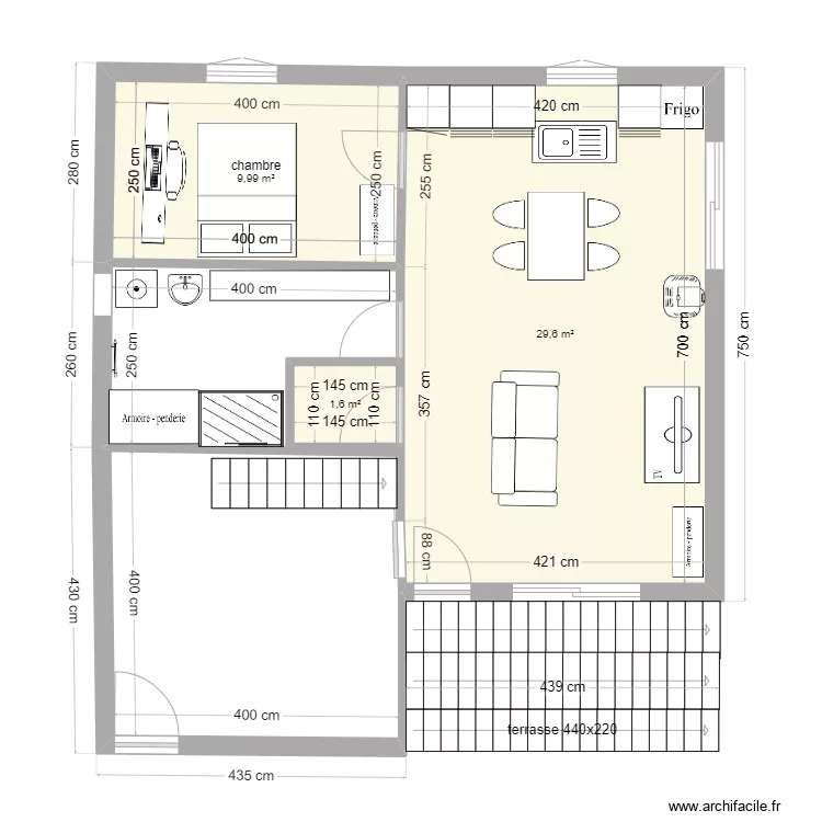garage. Plan de garage. Plan de