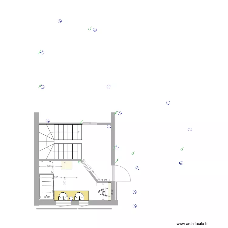 SDB ETAGE 1 2. Plan de SDB ETAGE 1 2. Plan de